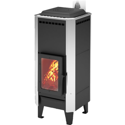 Дровяная печь Теплодар ВЕРТИКАЛЬ Металлика 