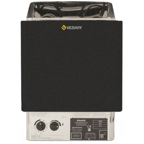 Электрокамин Везувий навесная (черная)-6 